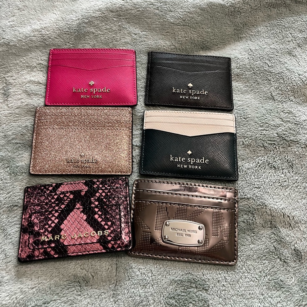 Kate Spade and Marc Jacobs, Michael Kors card holders